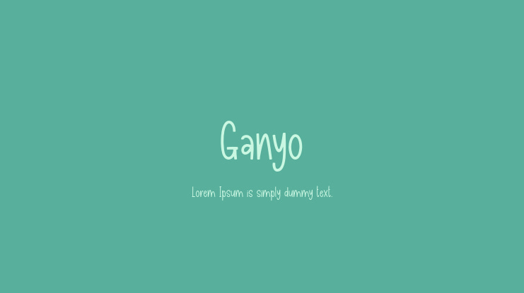 Ganyo Font