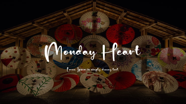 Monday Heart Font