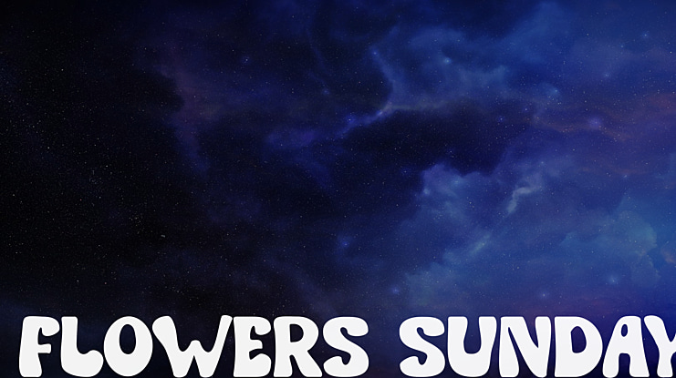 Flowers Sunday Font