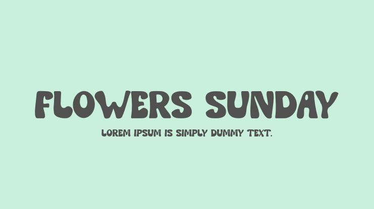 Flowers Sunday Font