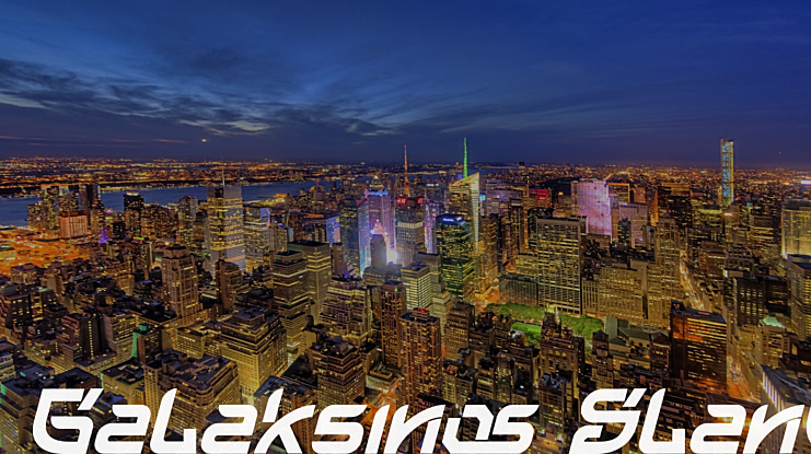 Galaksinos Slant Font