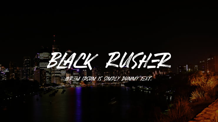 Black Rusher Font
