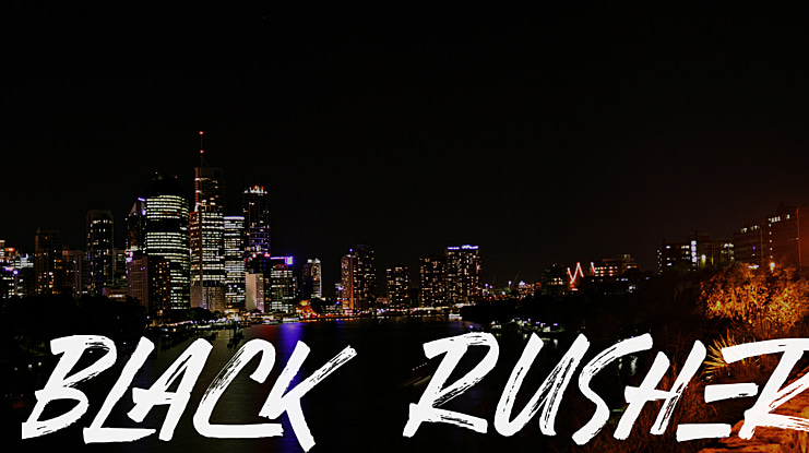 Black Rusher Font