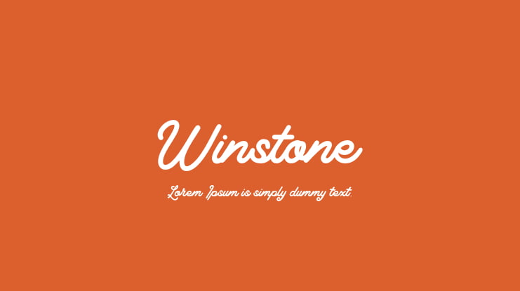 Winstone Font