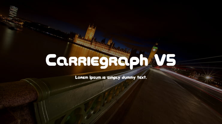 Carriegraph V5 Font