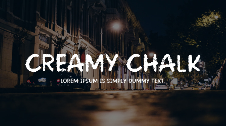 Creamy Chalk Font