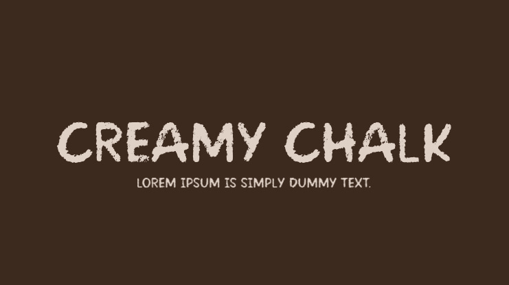 Creamy Chalk Font