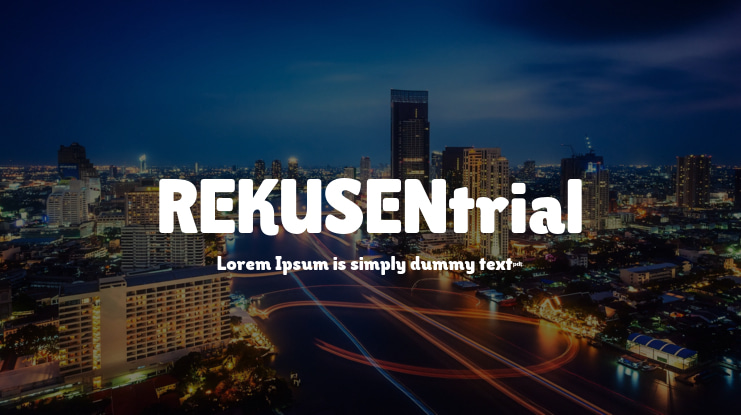 REKUSENtrial Font