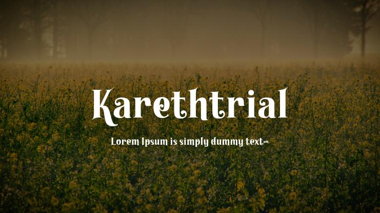 Karethtrial Font