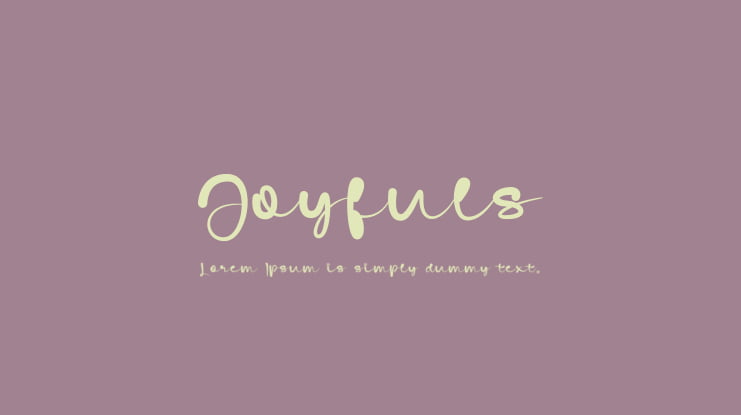 Joyfuls Font