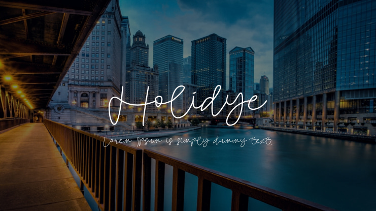 Holidye Font