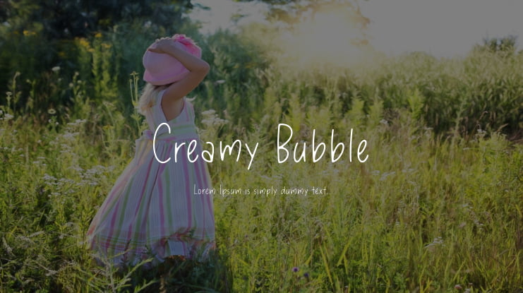 Creamy Bubble Font
