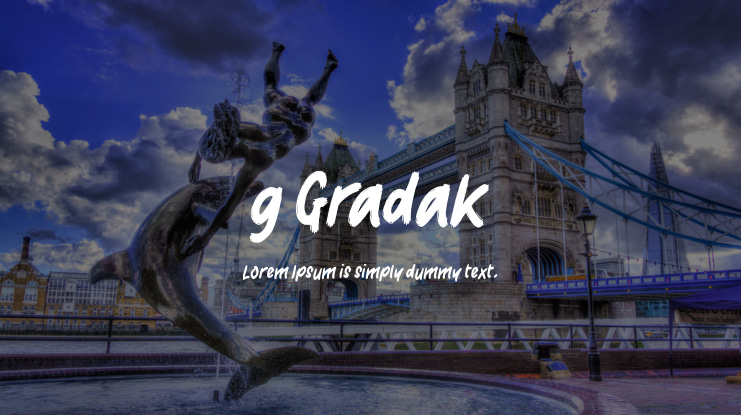 g Gradak Font