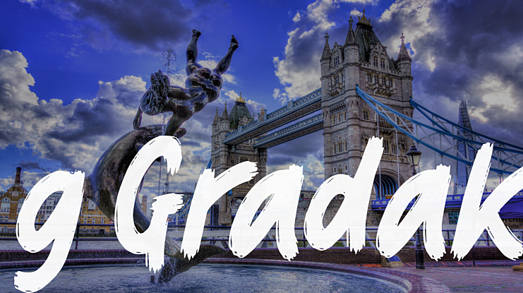 g Gradak Font