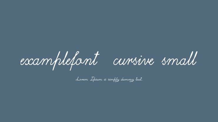 examplefont4_cursive_small Font