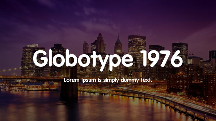 Globotype 1976 Font