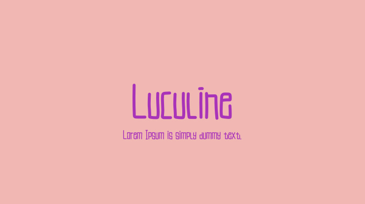 Luculine Font Family