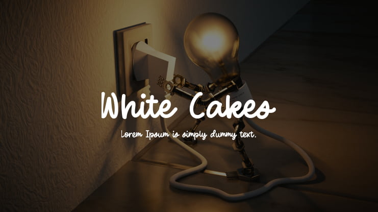 White Cakes Font