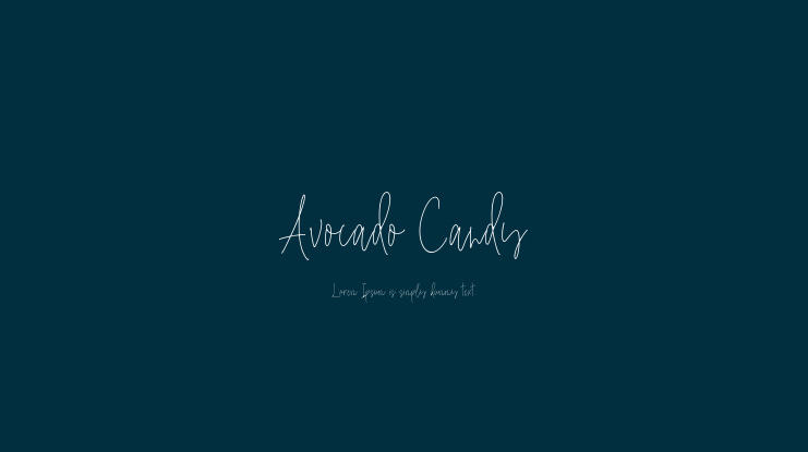 Avocado Candy Font