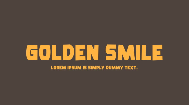Golden Smile Font