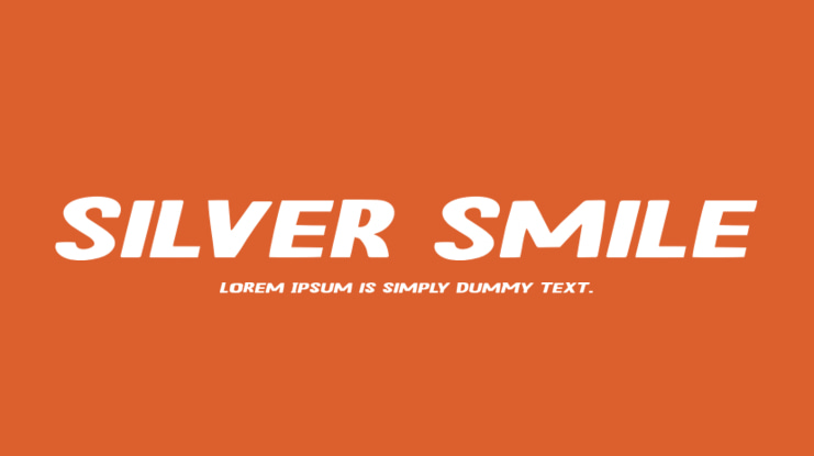 Silver Smile Font