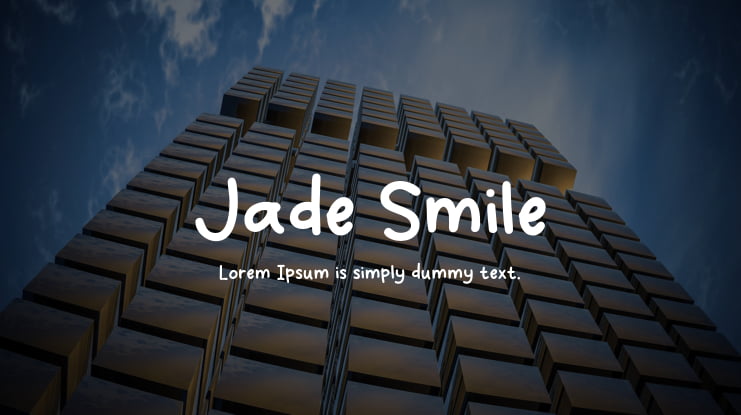 Jade Smile Font
