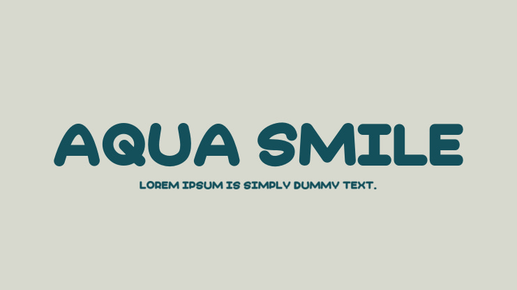 Aqua Smile Font