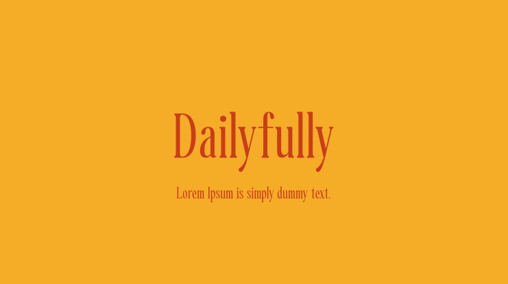 Dailyfully Font