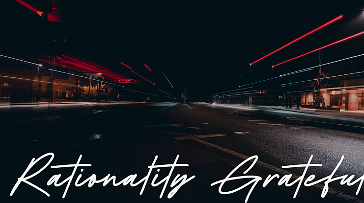 Rationality Grateful Font