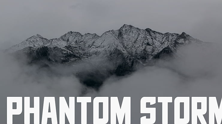 Phantom Storm Font Family