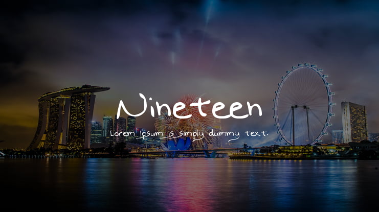 Nineteen Font