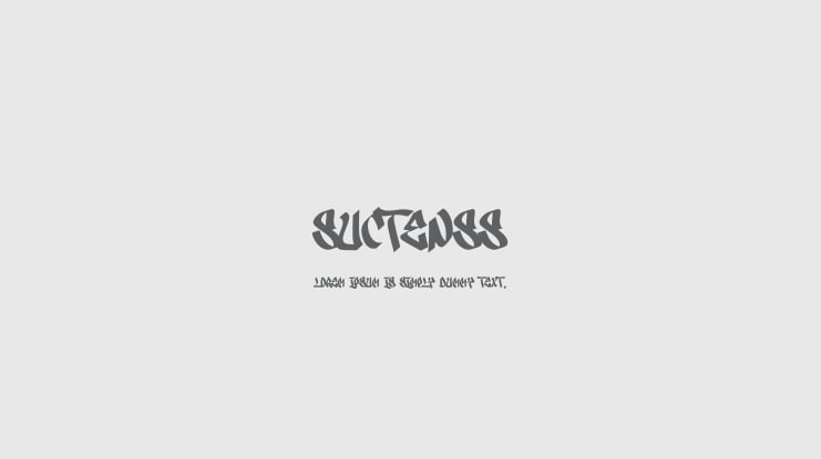 Suctenss Font