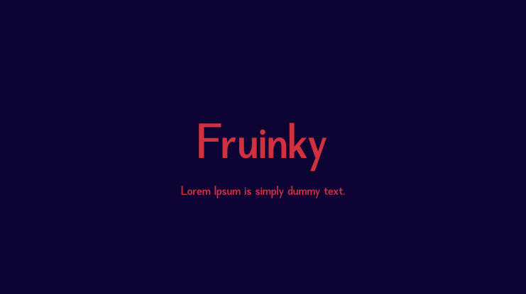 Fruinky Font