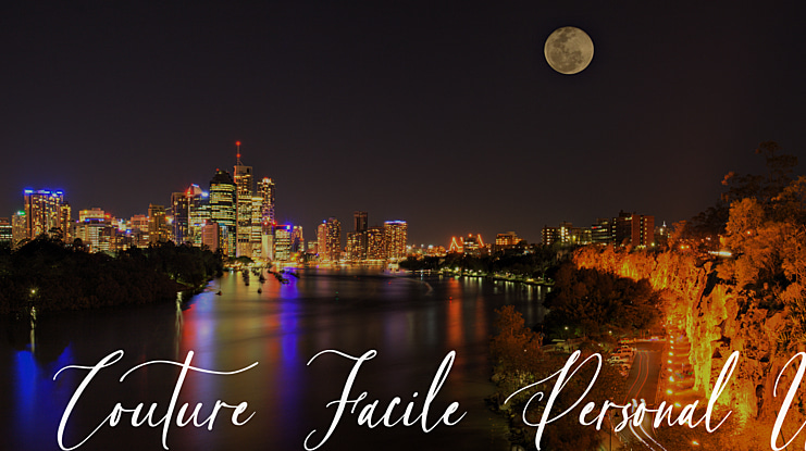 Couture Facile Personal Use Font