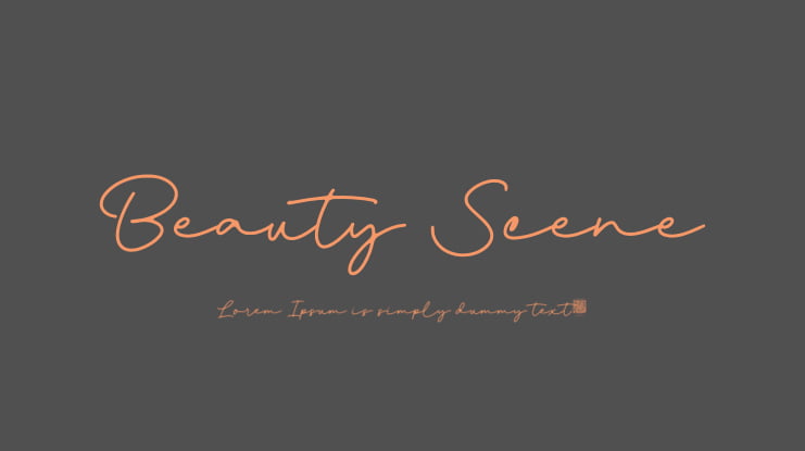 Beauty Scene Font