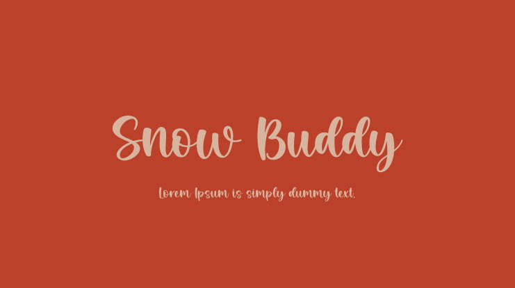 Snow Buddy Font