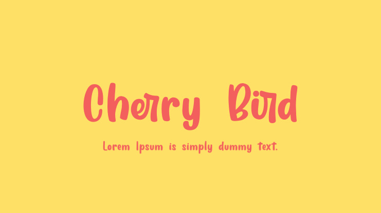 Cherry Bird Font