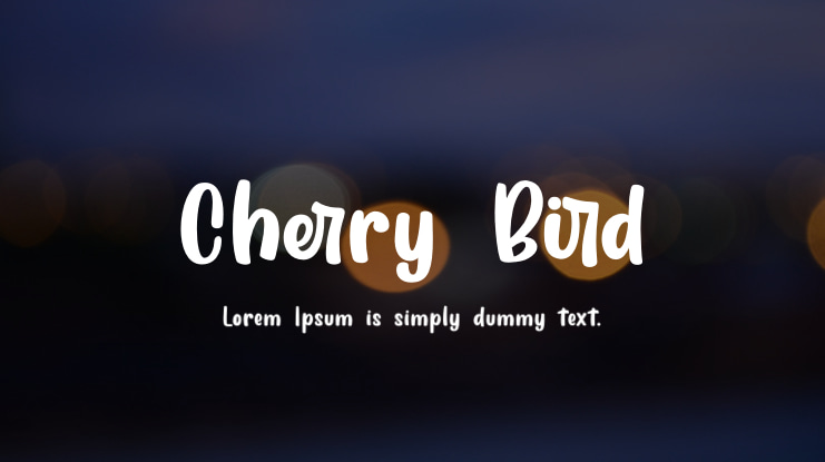 Cherry Bird Font