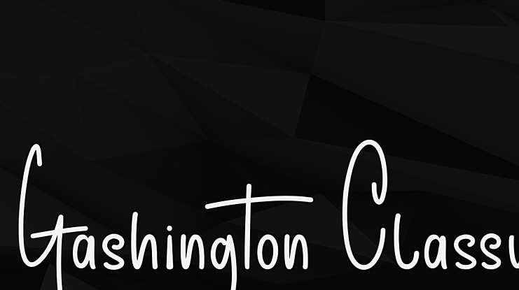 Gashington Classy Font