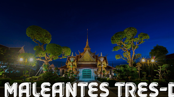 Maleantes Tres-d Font