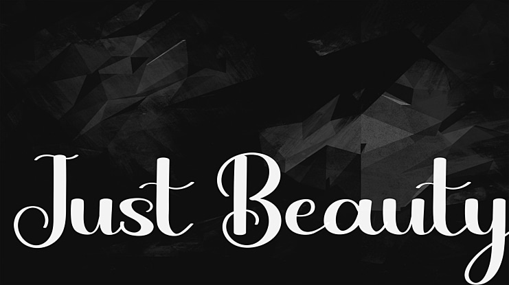 Just Beauty Font