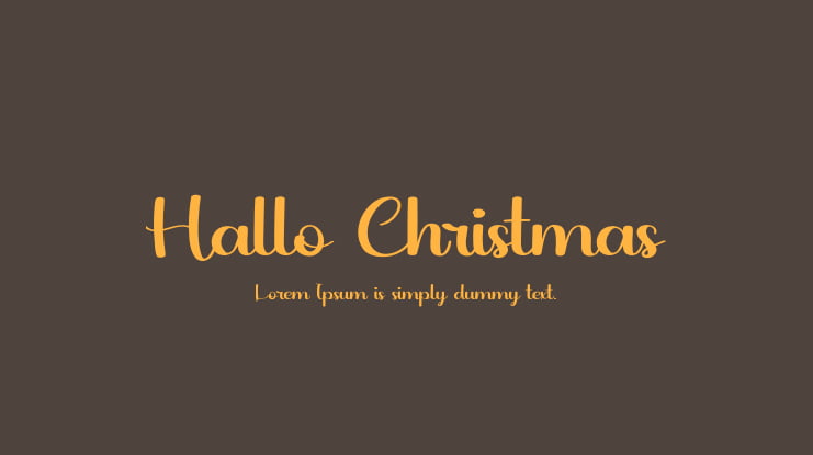 Hallo Christmas Font