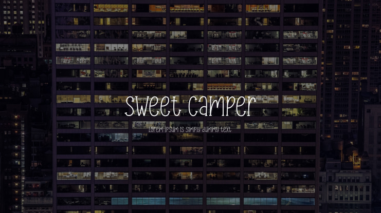 Sweet Camper Font