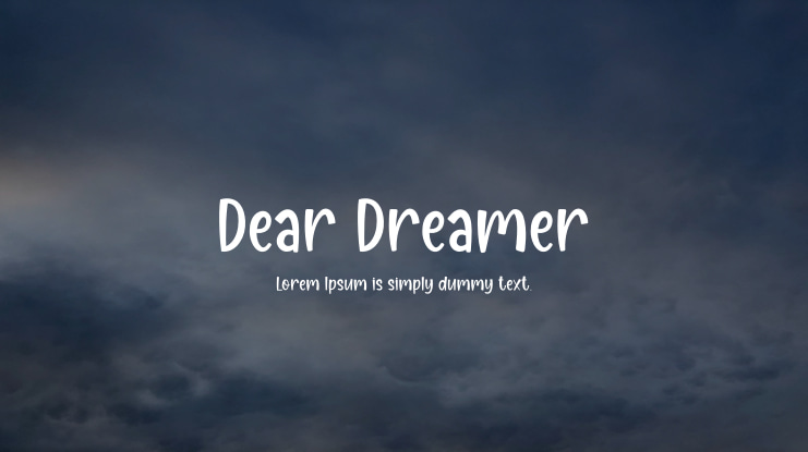 Dear Dreamer Font