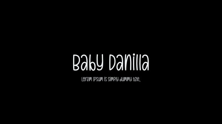 Baby Danilla Font