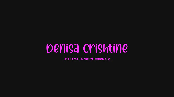 Denisa Crishtine Font