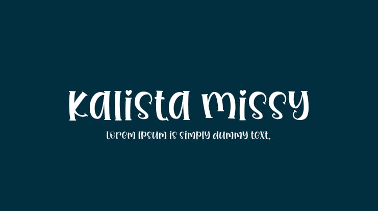 Kalista Missy Font