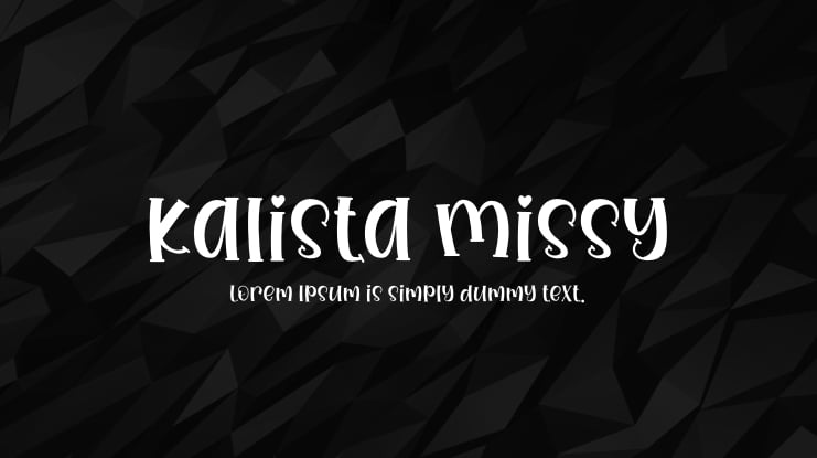 Kalista Missy Font