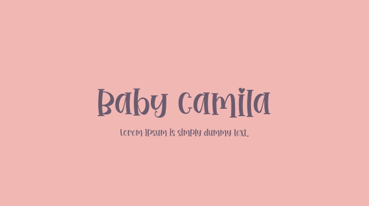Baby Camila Font Family
