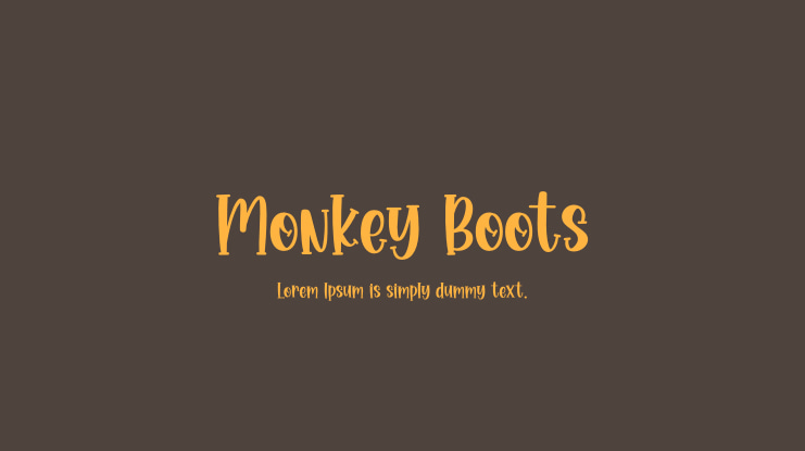 Monkey Boots Font
